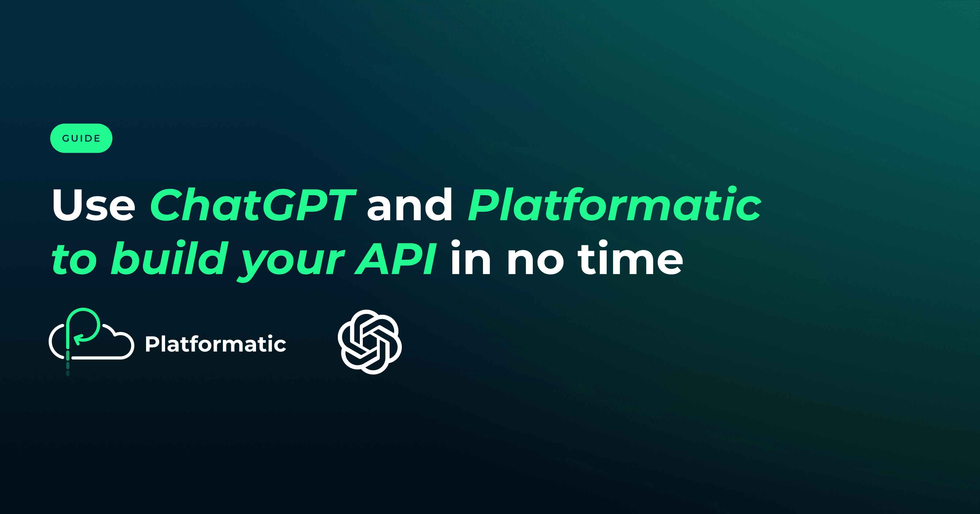 Use ChatGPT and Platformatic to Build Your API in No Time